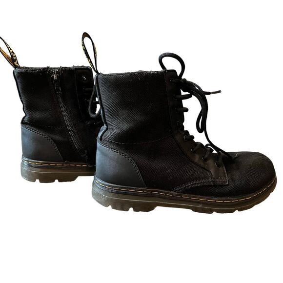Dr. Martens Junior Combs Extra Tough Poly Casual Boots, Canvas, Size 4, Black - Picture 2 of 8